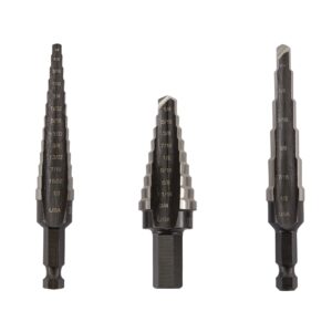 Irwin 10502ZR step drill bit — broca escalonada Irwin 10502ZR