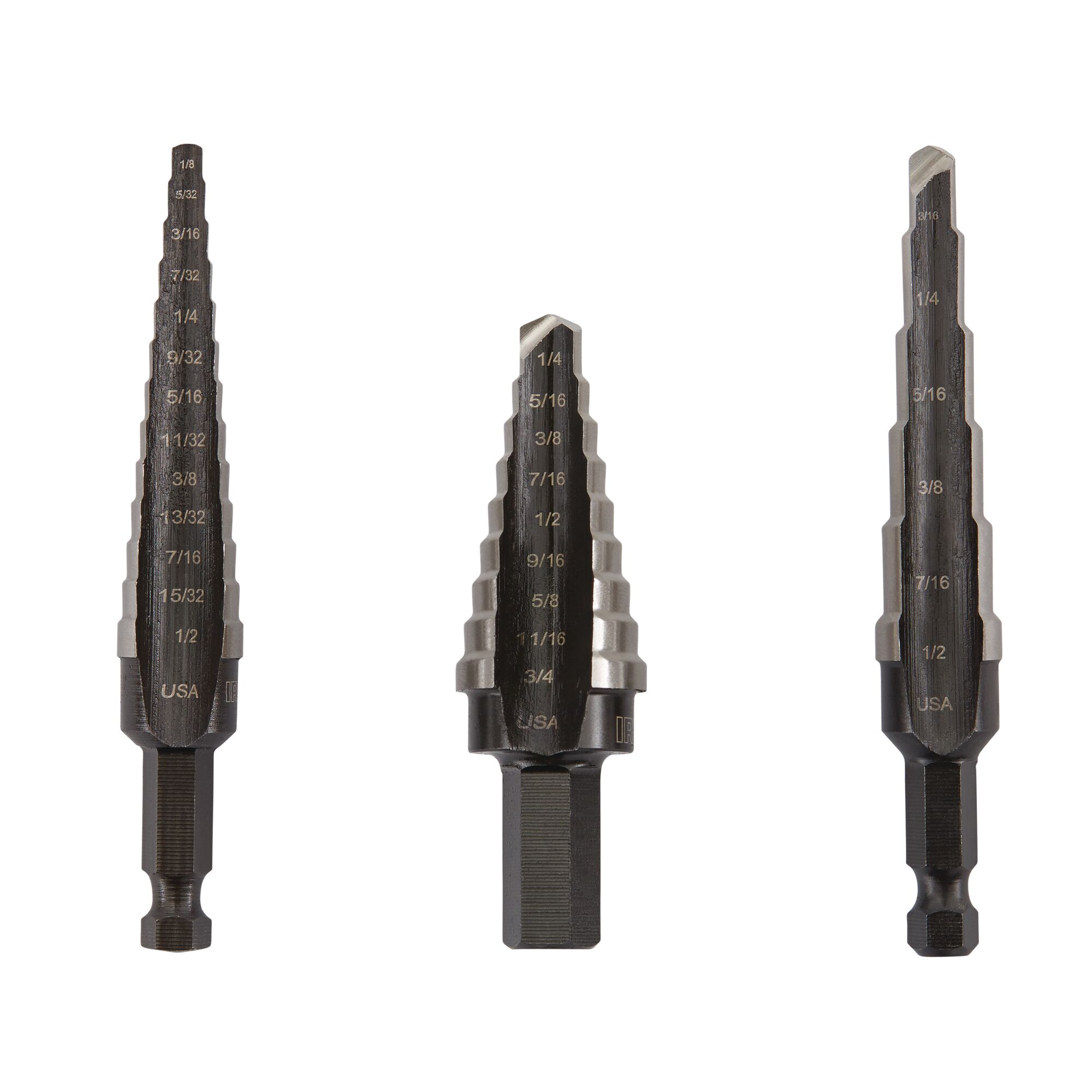 Irwin 10502ZR step drill bit — broca escalonada Irwin 10502ZR