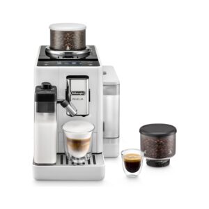 DeLonghi EXAM44055W Rivelia espresso machine white — Máquina de Espresso DeLonghi EXAM44055W, cafetera superautomática DeLonghi Rivelia